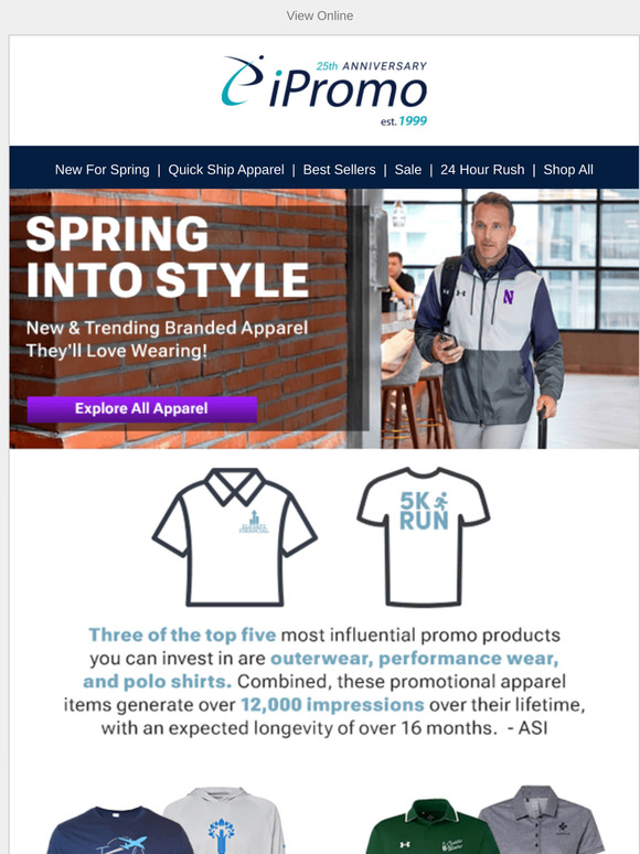 Hello, Spring! Shop Fresh Apparel for Your Team