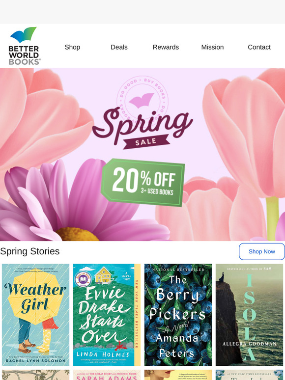 20% Off Your Spring Reads 📚 | Spring Sale 🌷