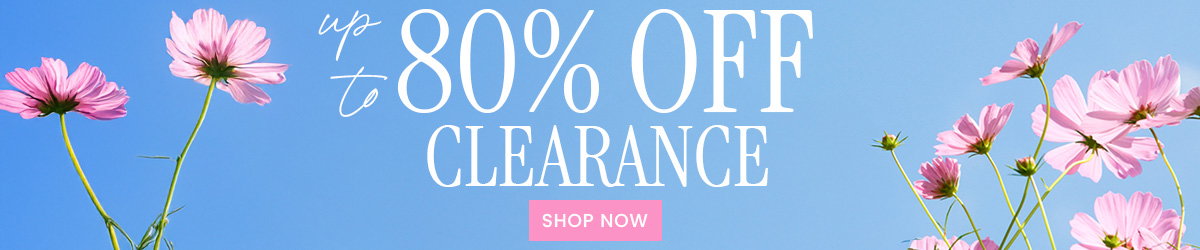 UP TO 80% OFF CLEARANCE