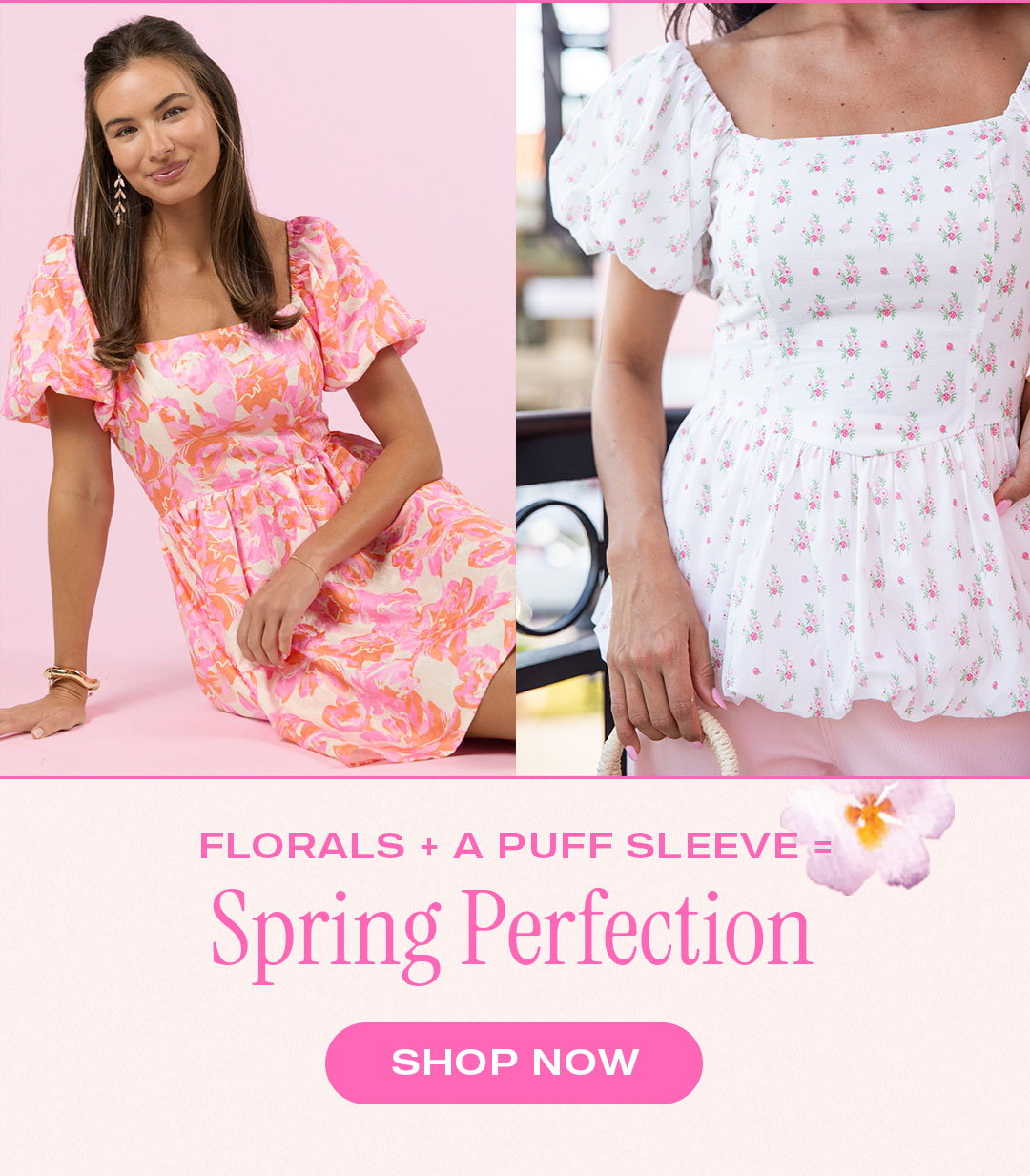FLORALS + A PUFF SLEEVE = SPRING PERFECTION