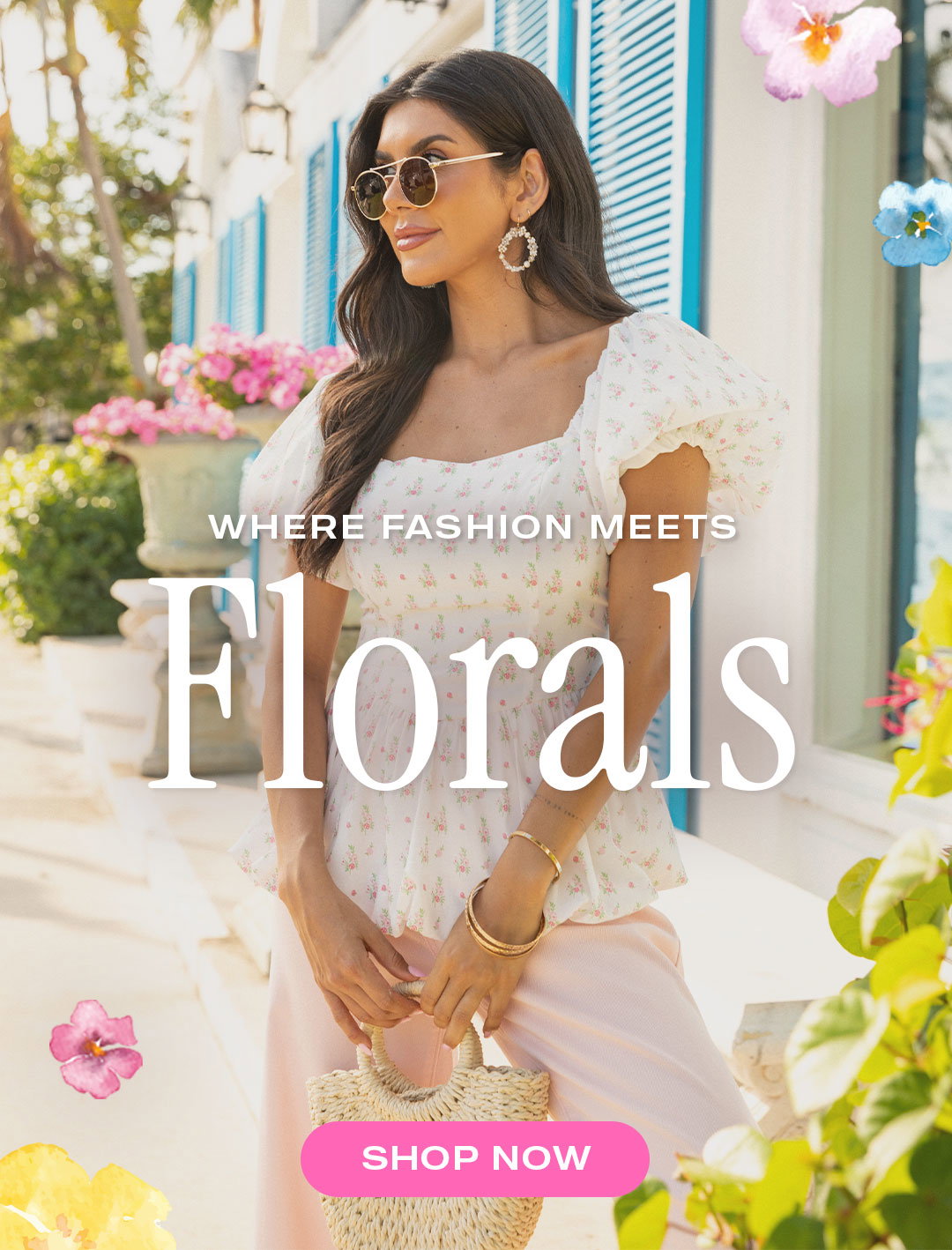 WHERE FASHION MEETS FLORALS - SHOP NOW