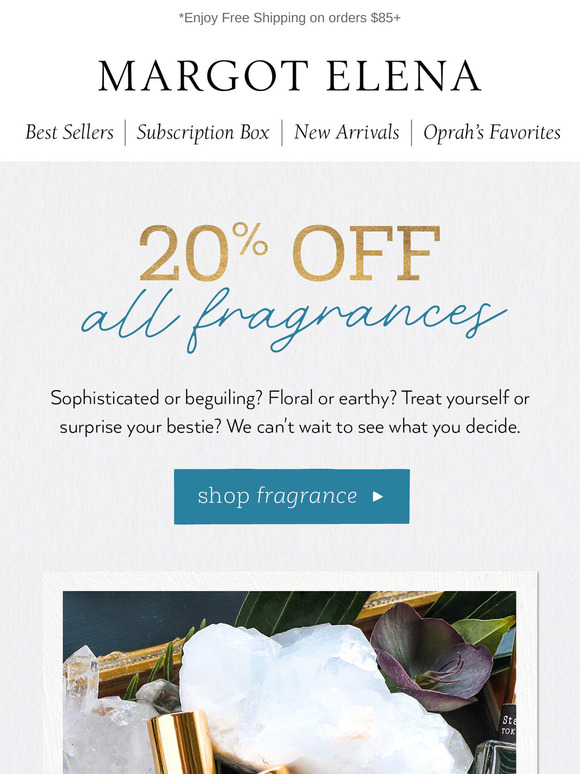 Now on: 20% OFF ALL fragrances!