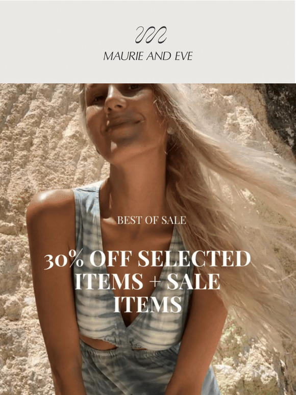 —, Shop 30% Off Selected Styles + Extra 30% Off Sale