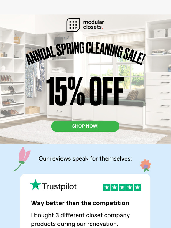Spring into savings with 15% off! 👉