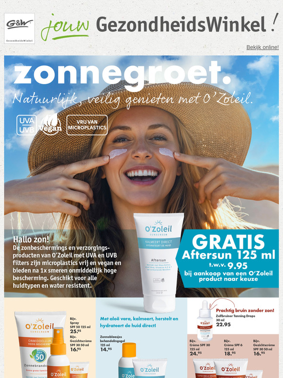 ☀️Zonnegroet! Geniet met O'Zoleil - nu met Gratis Aftersun