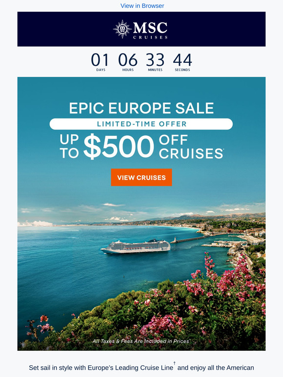 Hurry, Our Epic Europe Sale Ends Tomorrow!