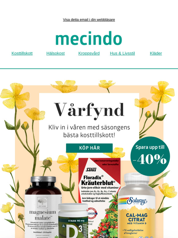 Kosttillskott för vårsäsongen 💊 -40%