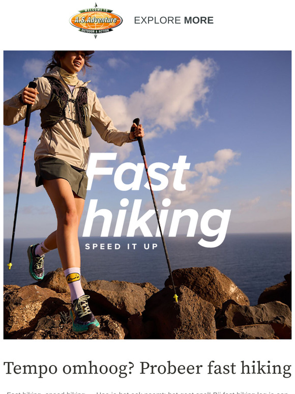 Outdoor trend gespot! Wat is fast hiking?