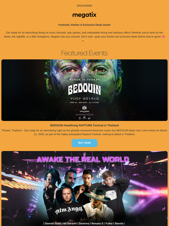 Megatix — Festivals, Pre-Songkran Parties & Exclusive Deals Await!