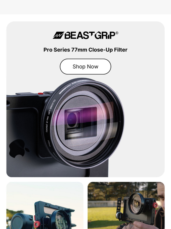 🎥 Unlock Cinematic Close-Ups – New Beastgrip 77mm Close-Up Filter!