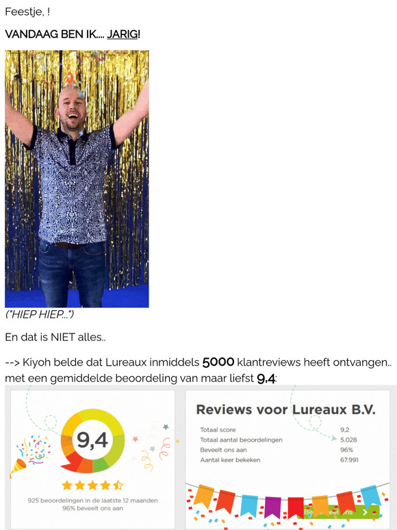 🎉 Ik ben JARIG = TRAKTATIE voor jou  (+MIJLPAAL: 5000 Reviews!)