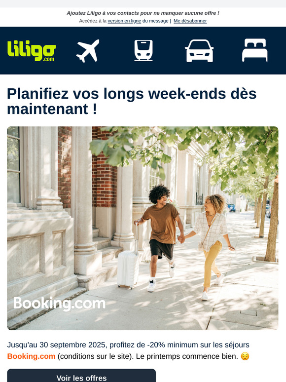 C'est déjà le printemps chez notre partenaire Booking.com !