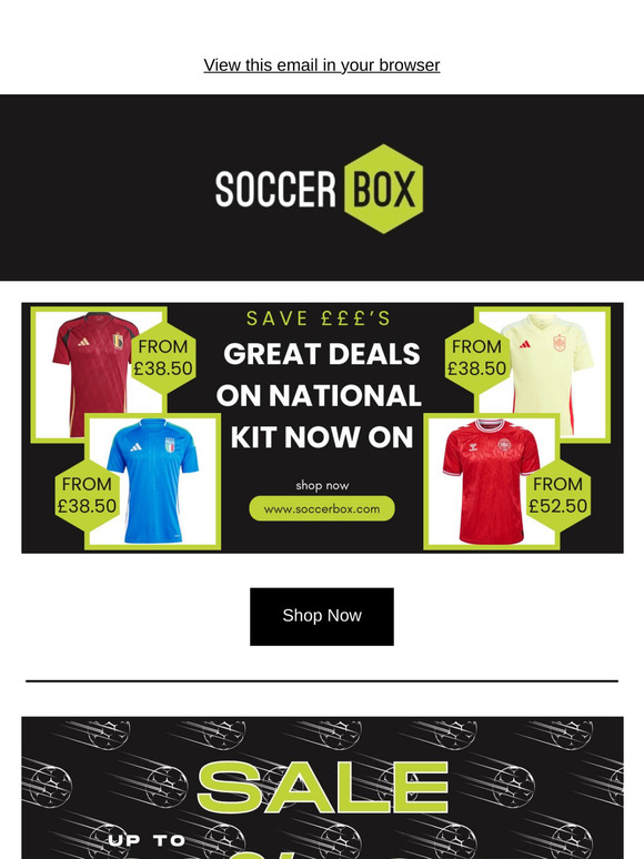 Save on national team kit while stock lasts