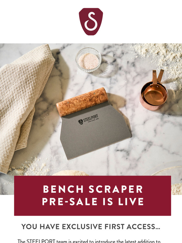 Pre-Order Now: New STEELPORT Bench Scraper