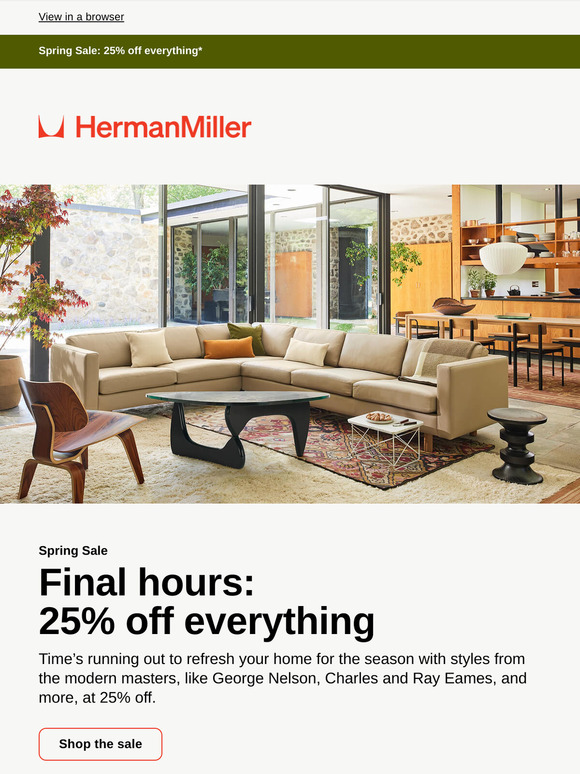 Final hours: The Spring Sale is ending