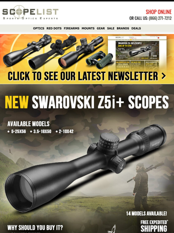 Shop NEW Swarovski Products + Vortex, Kahles, Leupold, Zeiss, & More!