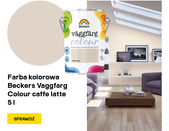 Farba kolorowa Beckers Vaggfarg Colour caffe latte 5 l