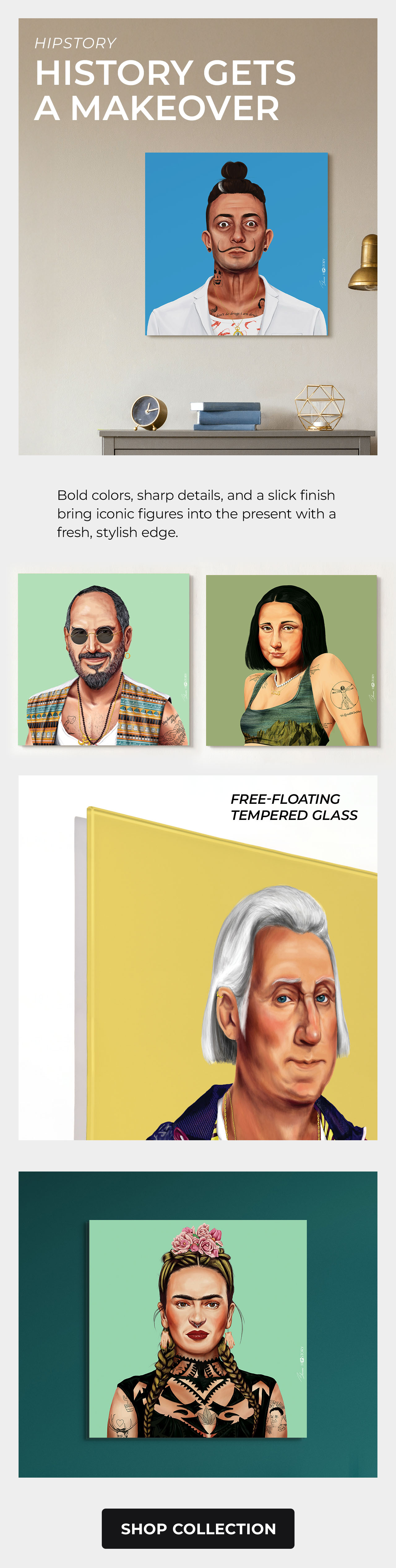 Hipstory Prints On Tempered Glass