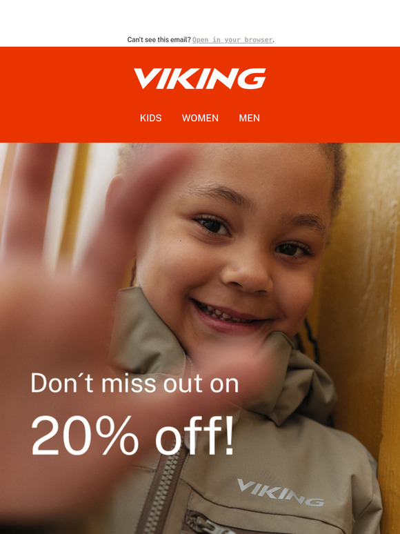 Don't miss your chance to save 20%!