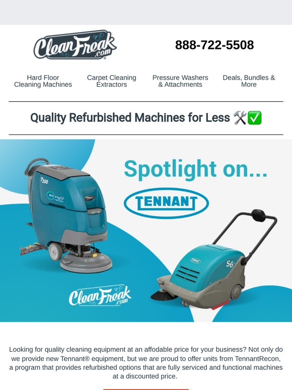 ✴️ Don't miss Tennant® equipment savings...