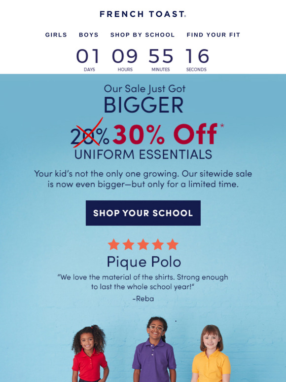 30% off: Our sale is now even bigger