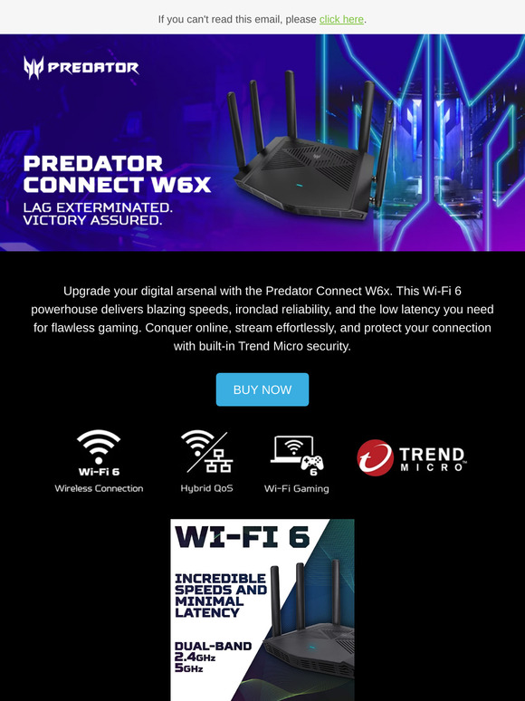 Reliable Connection, Every Time: Meet the Predator Connect W6X