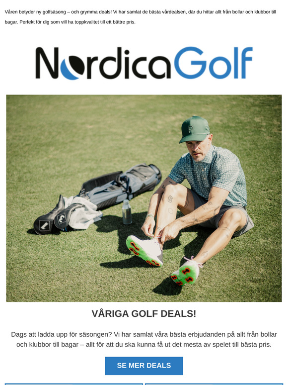 Säsongen drar igång! 🏌️‍♂️ Grymma deals & allt du behöver!