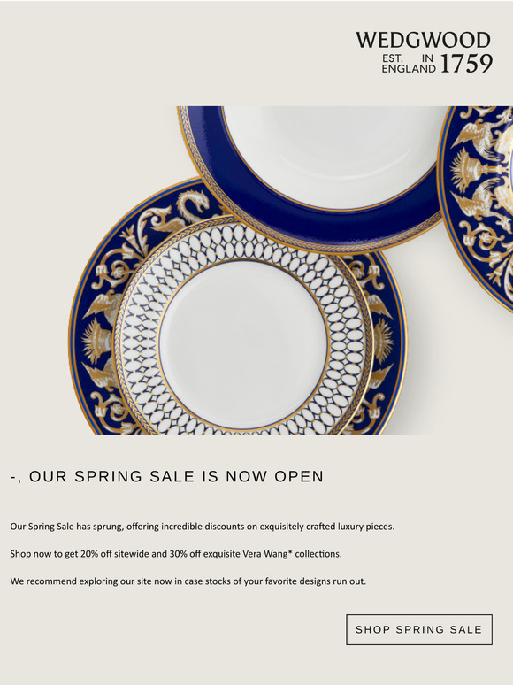 Spring Sale now open