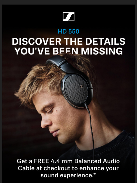 HD 550: Claim Your FREE Balanced Audio Cable
