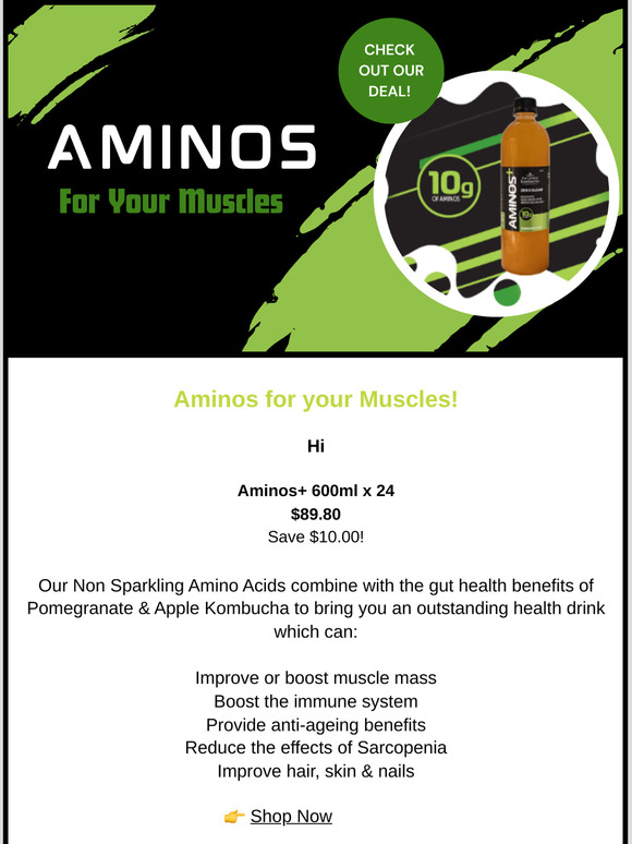 Aminos for your Muscles!🏃