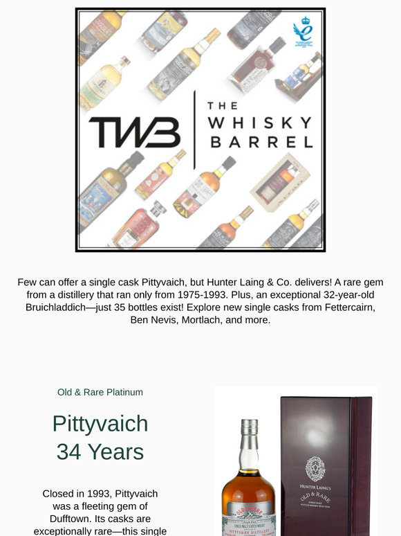 Pittyvaich 34 Years | Plus Bruichladdich, Ben Nevis and Mortlach