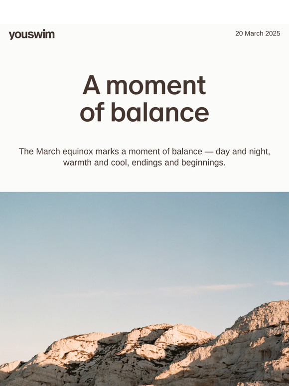 A moment of balance.