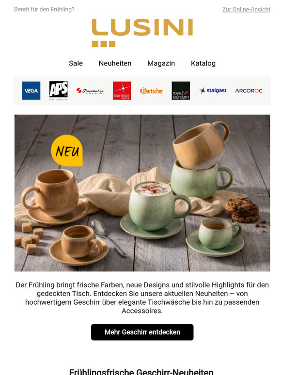 Frühlingsneuheiten für Ihre Gäste – Alles für den perfekt gedeckten Tisch!