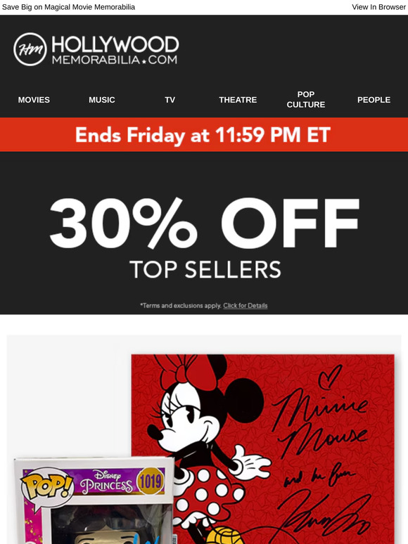 30% Off Ends Soon! Shop Disney Collectibles and More