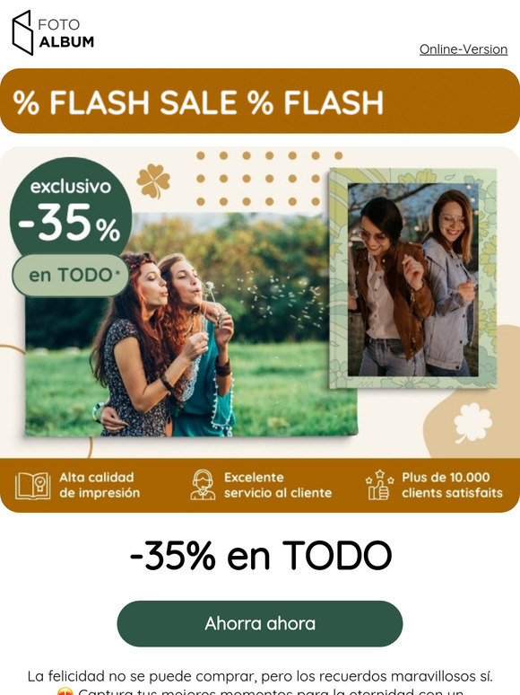 Hoy es tu día de suerte.🤩