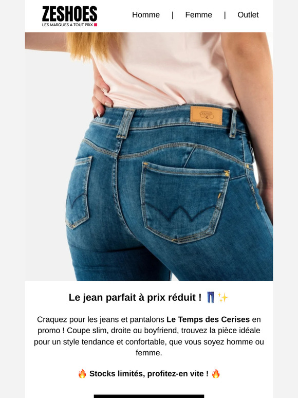 👖✨Le jean parfait Le Temps des Cerises à prix réduit !