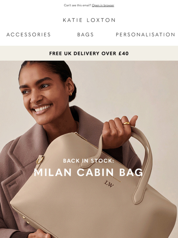 Back In Stock: Milan Cabin Bag