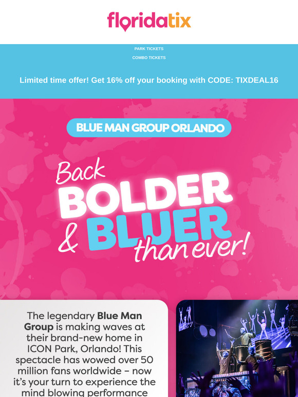 Blue Man Group is back in Orlando! 💙