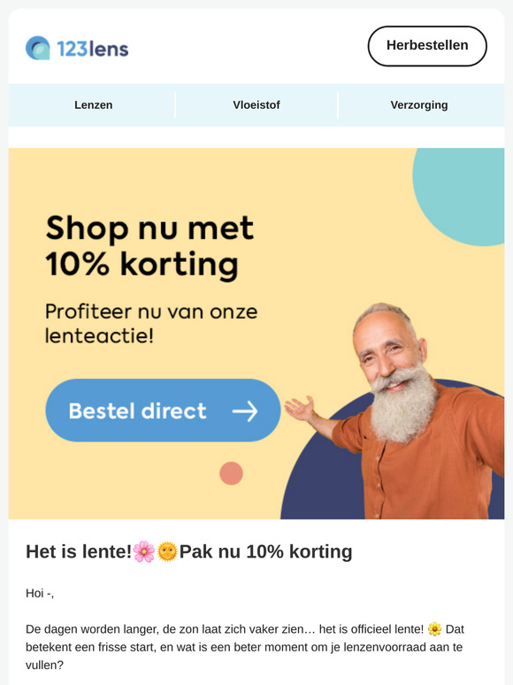 NU 10% lente korting 🌷🌞
