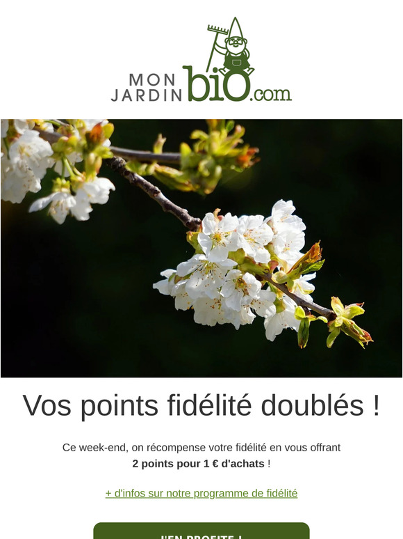 🌷Le printemps est là, on double vos points fidélité ce week-end