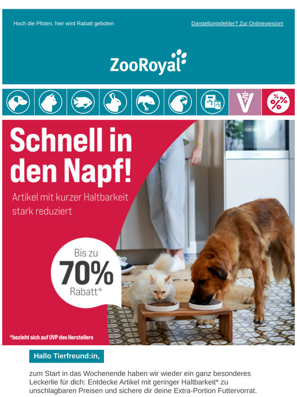 Spare tierisch viel in unserem SALE 🤑