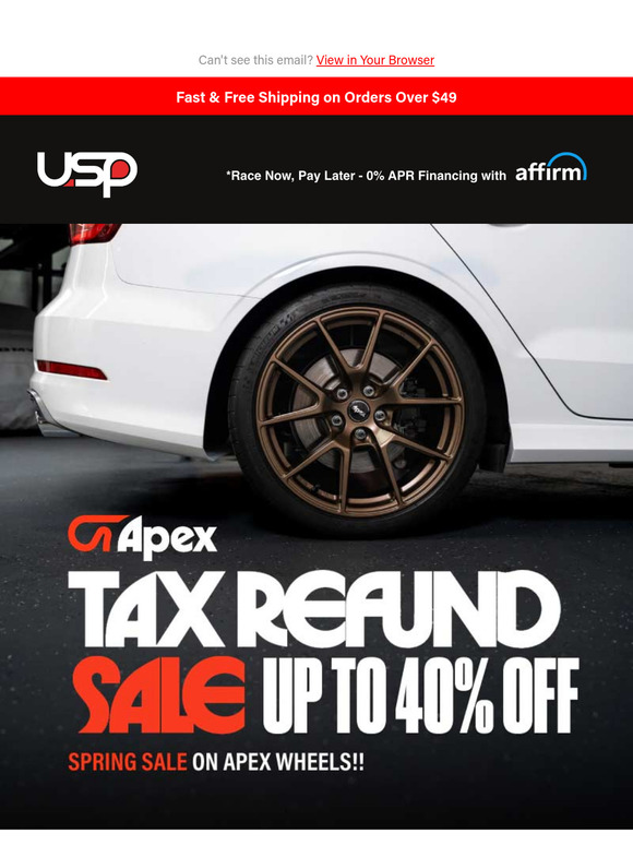 Tax Return Sale on Apex Wheels - Up to 40% Off!