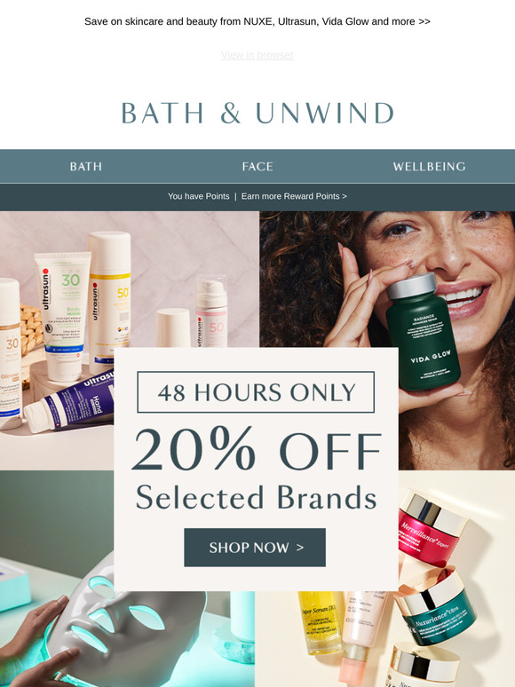 20% OFF Selected Brands | This Weekend Only