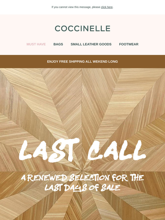 LAST CALL: A revamped selection on special offer