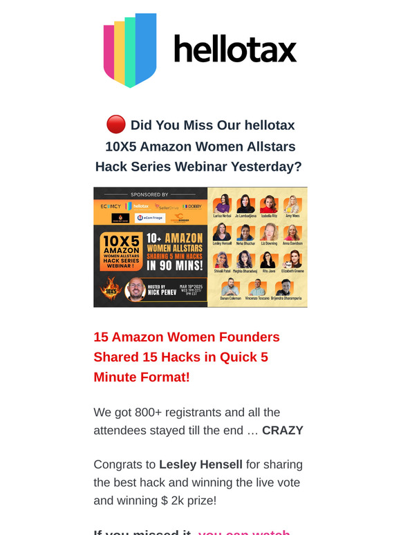 🔴Recording: 15 Amazon Women Hacks Webinar