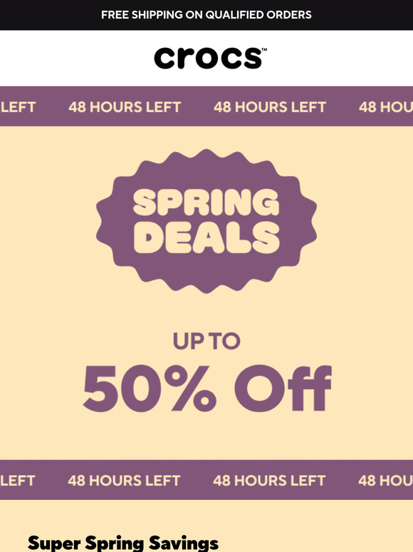 Last chance: Up to 50% off
