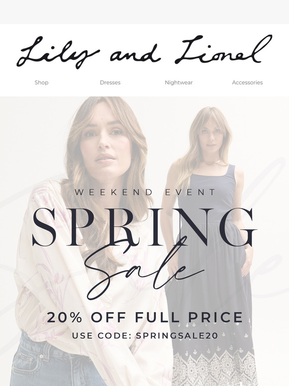 20% Off | Spring Sale Weekend Event