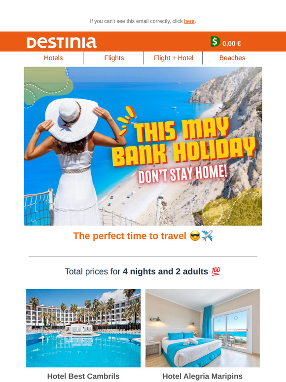 Countdown to the May Bank Holiday—book now!