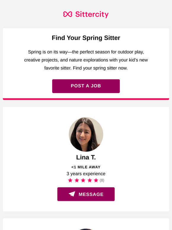Find a Sitter for Spring