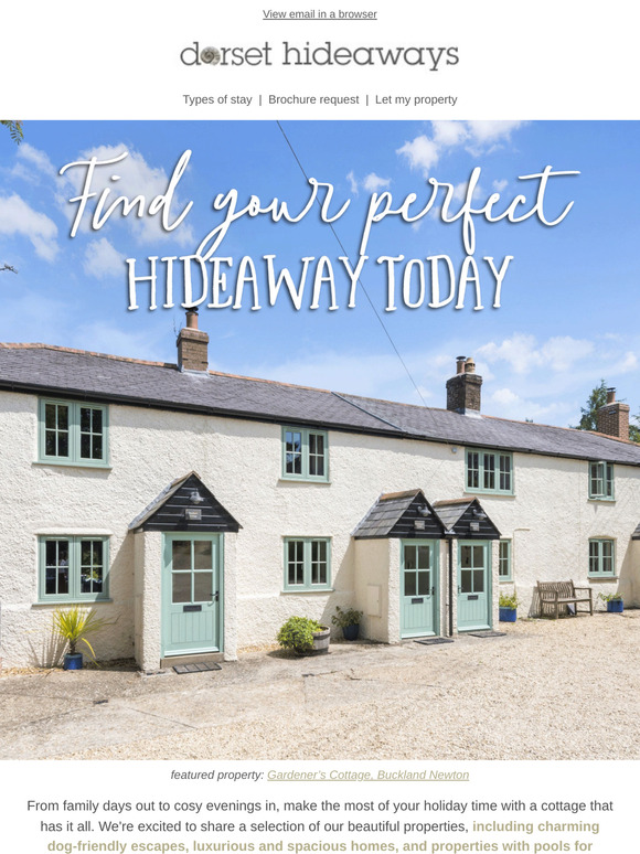 Find Your Perfect Hideaway Today 🏡